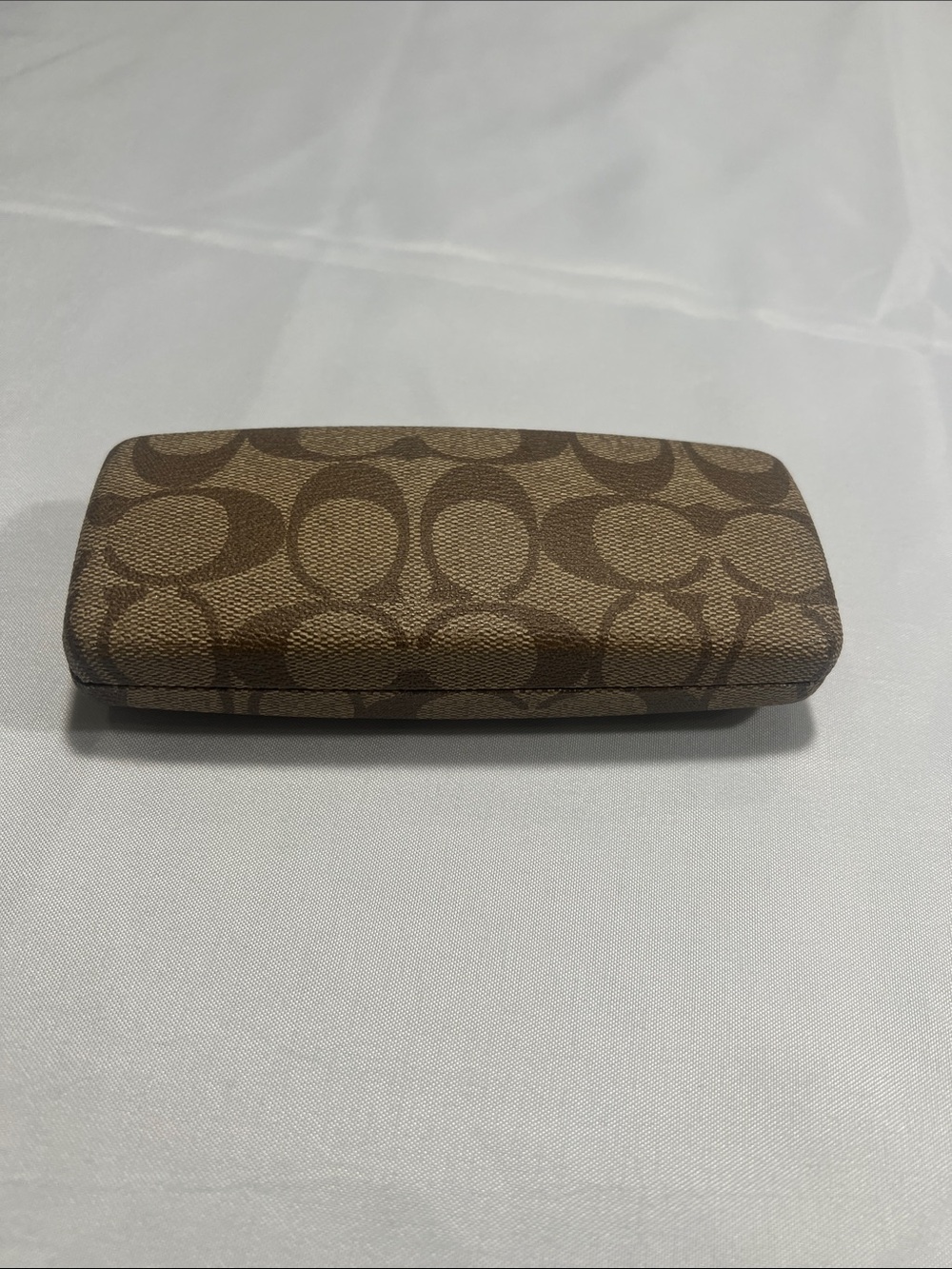 Coach Brown Signature Canvas Sunglass Case